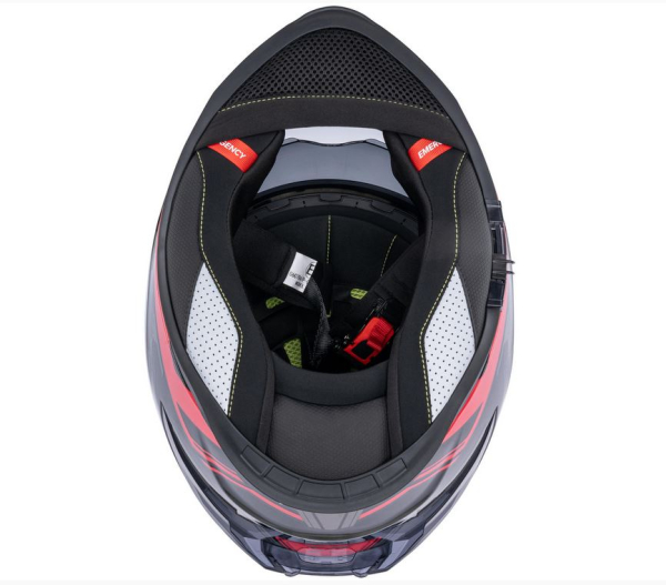 Integralhelm "Stinger R1" - SPEC-X - rot/schwarz/grau